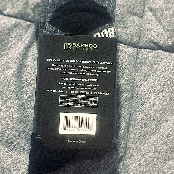 Bamboo Sports Premium Bamboo Crew Socks (3 Pack) - Picture 9 of 11